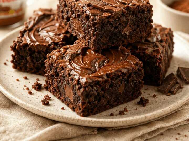 Entdecke das Geheimnis der unwiderstehlichen Nutella-Brownies!