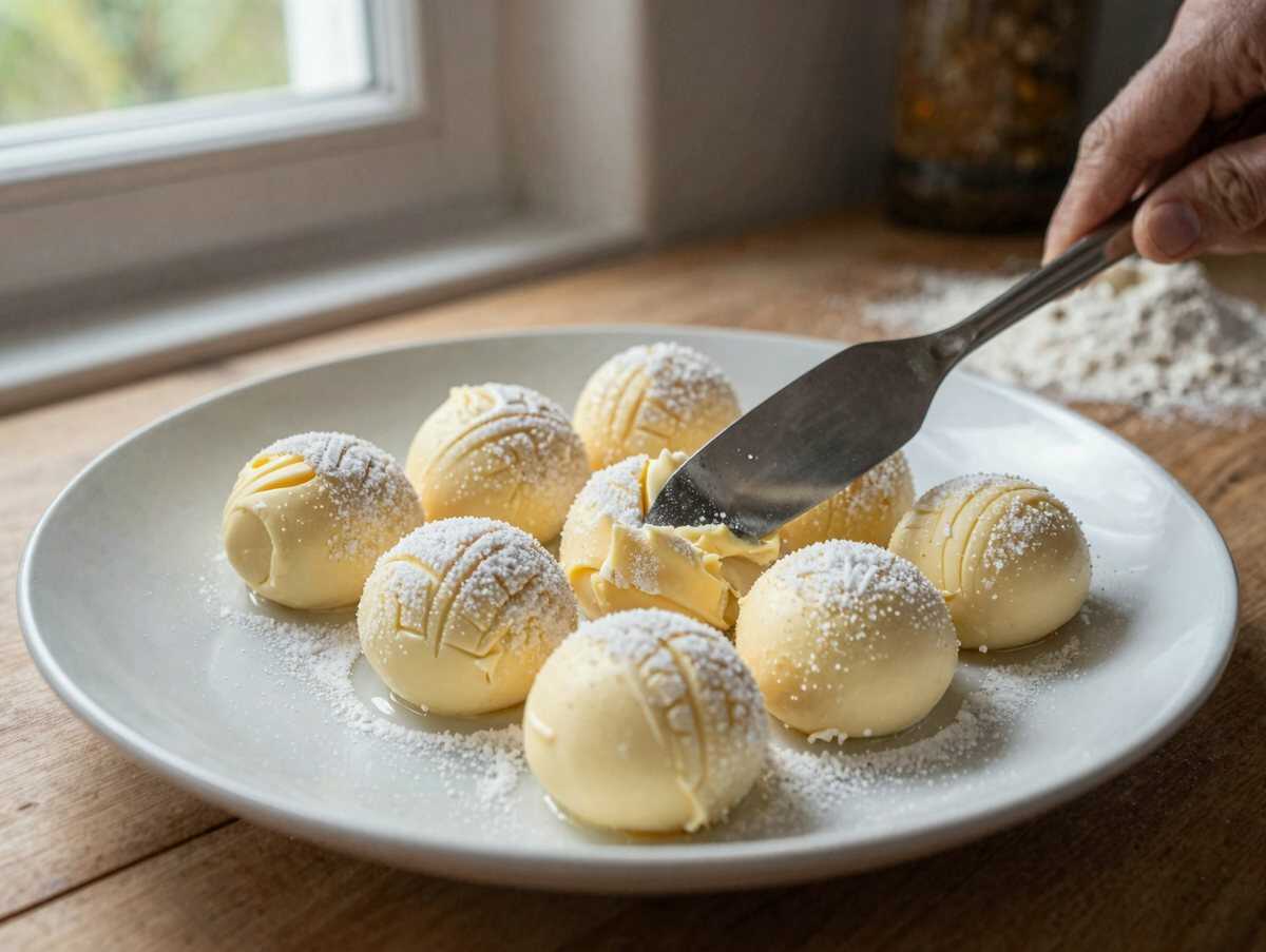 Entdecke das Geheimnis: So gelingt dir das perfekte Schneeflöckchen-Rezept! – während der Zubereitung