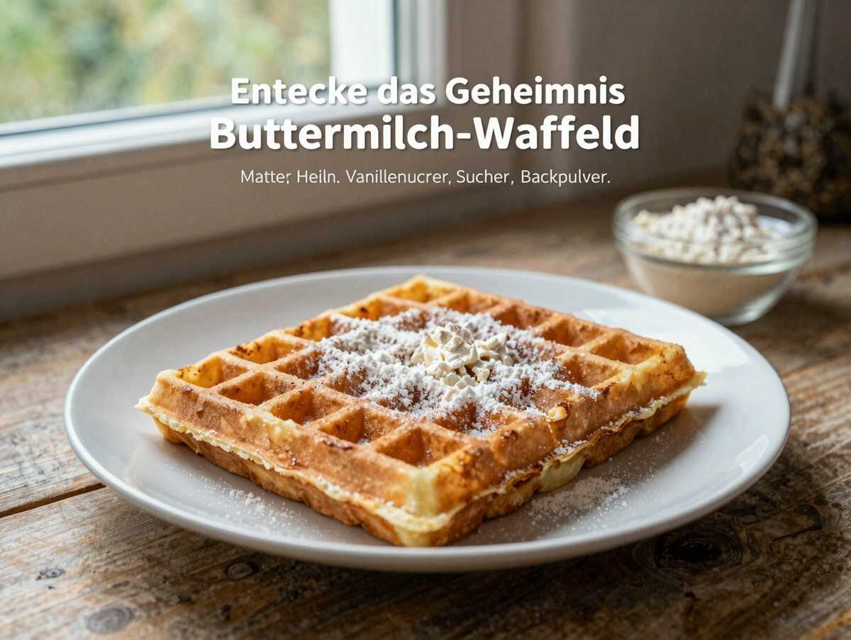 Entdecke das Geheimnis unwiderstehlicher Buttermilch-Waffeln! – während der Zubereitung