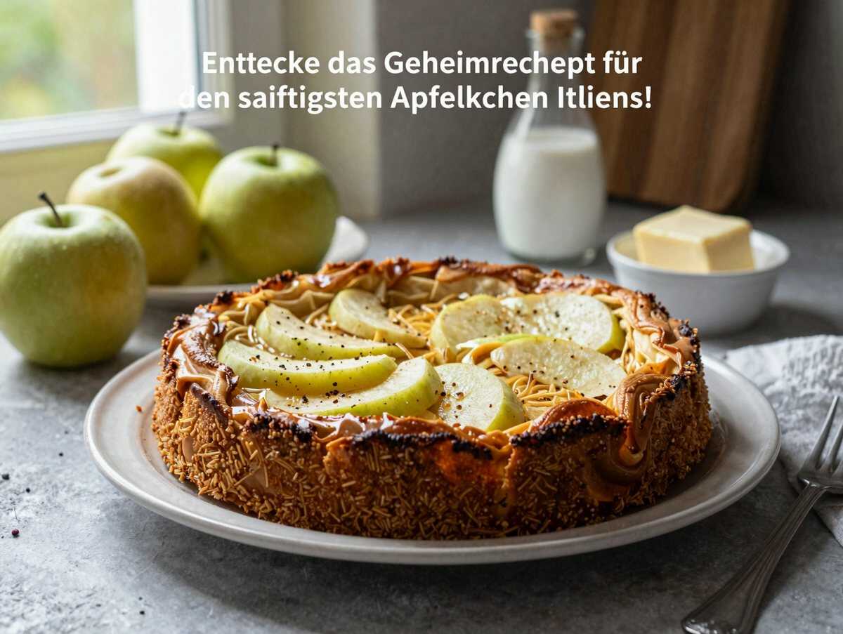 Entdecke das Geheimrezept für den saftigsten Apfelkuchen Italiens! – während der Zubereitung