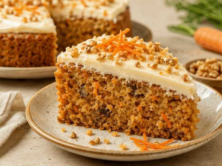 Entdecke das Geheimrezept für einen unwiderstehlich saftigen Karottenkuchen!