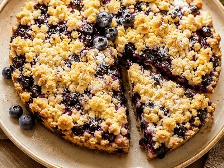 Entdecke das Geheimrezept: Unser unwiderstehlicher Blaubeer-Streuseltraum!