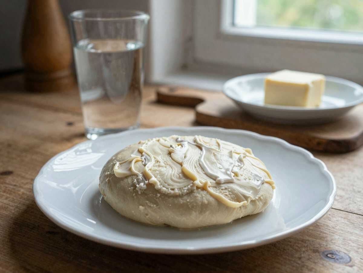 Entdecke das himmlische Windbeutelkuchen-Rezept: So cremig, dass es auf der Zunge zergeht! – während der Zubereitung