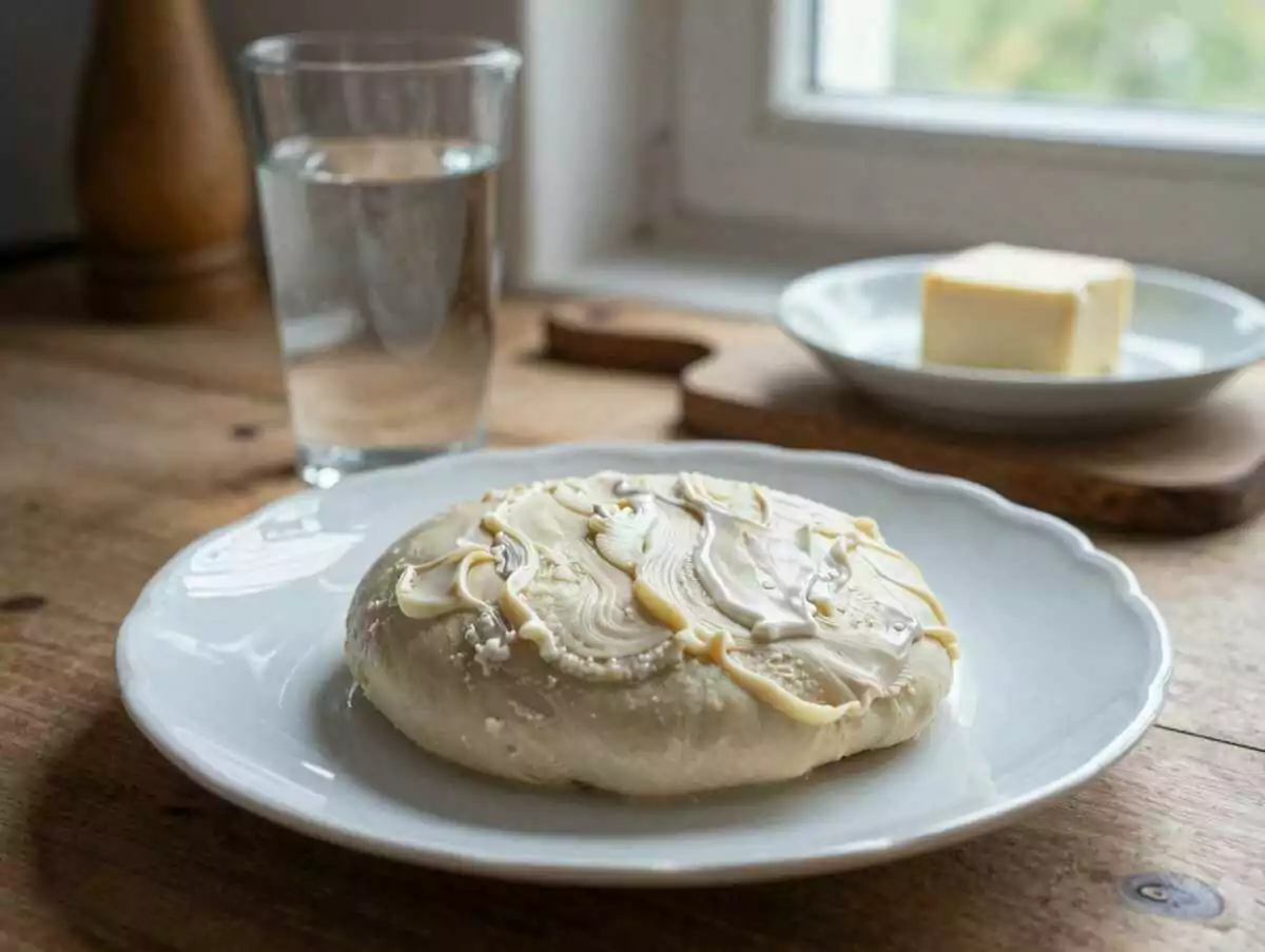 Entdecke das himmlische Windbeutelkuchen-Rezept: So cremig, dass es auf der Zunge zergeht! – während der Zubereitung
