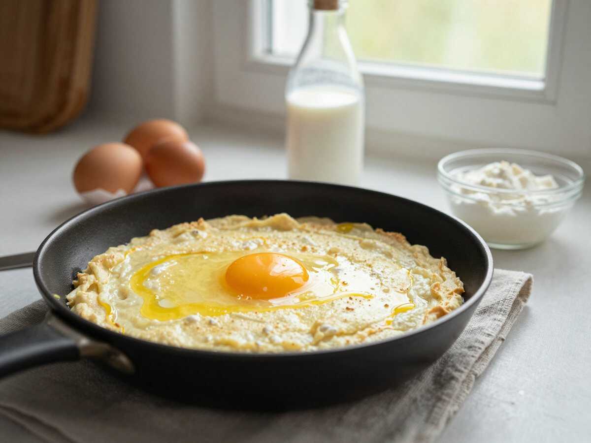 Entdecke das perfekte Quarkpfannkuchen-Rezept: Ein Geschmackserlebnis, das du nicht verpassen darfst! – während der Zubereitung