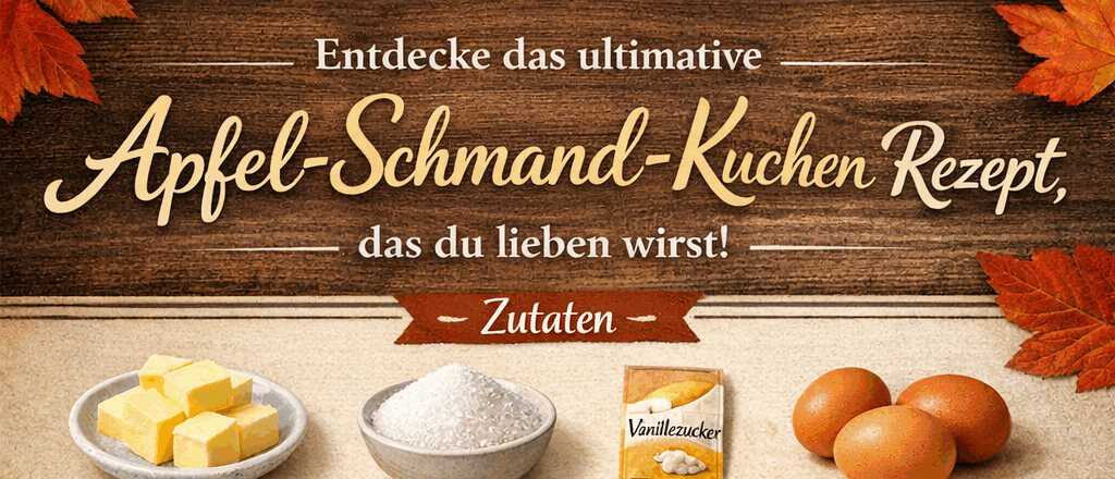 Entdecke das ultimative Apfel-Schmand-Kuchen Rezept, das du lieben wirst! – so sieht es fertig aus