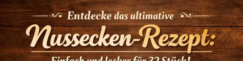 Entdecke das ultimative Nussecken-Rezept: Einfach und lecker für 32 Stück! – so sieht es fertig aus