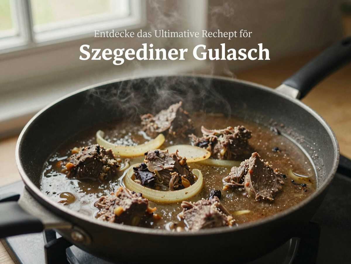 Entdecke das Ultimative Rezept für Szegediner Gulasch! – während der Zubereitung