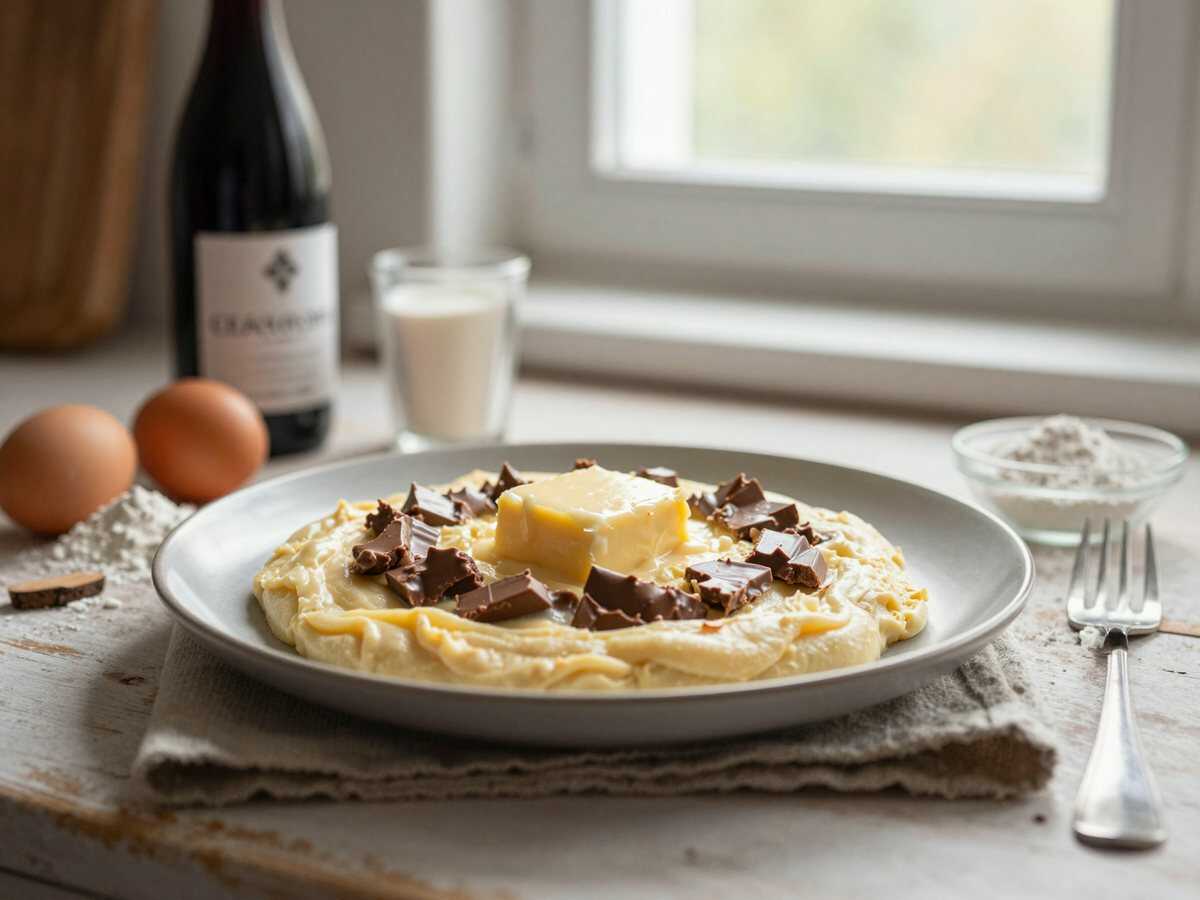 Entdecke das unwiderstehlich saftige Rotweinkuchen-Rezept! – während der Zubereitung