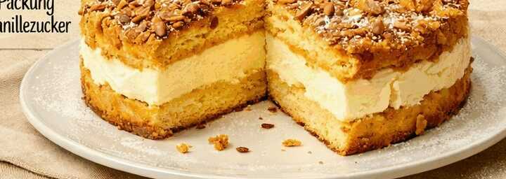 Entdecke das unwiderstehliche Bienenstich-Geheimnis: Mit cremiger Pudding-Sahne-Füllung!