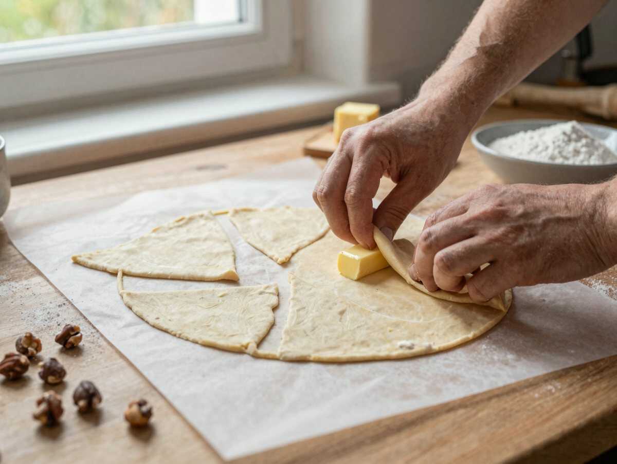 Entdecke das unwiderstehliche Nougatecken Rezept! – während der Zubereitung