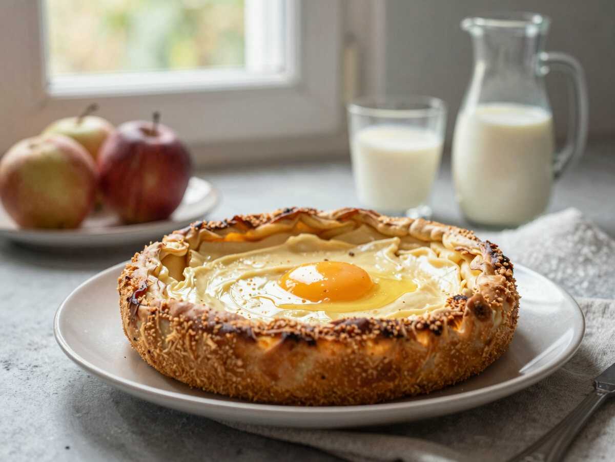 Entdecke das unwiderstehliche Rezept für Birnenkuchen mit Vanilleguss! – während der Zubereitung
