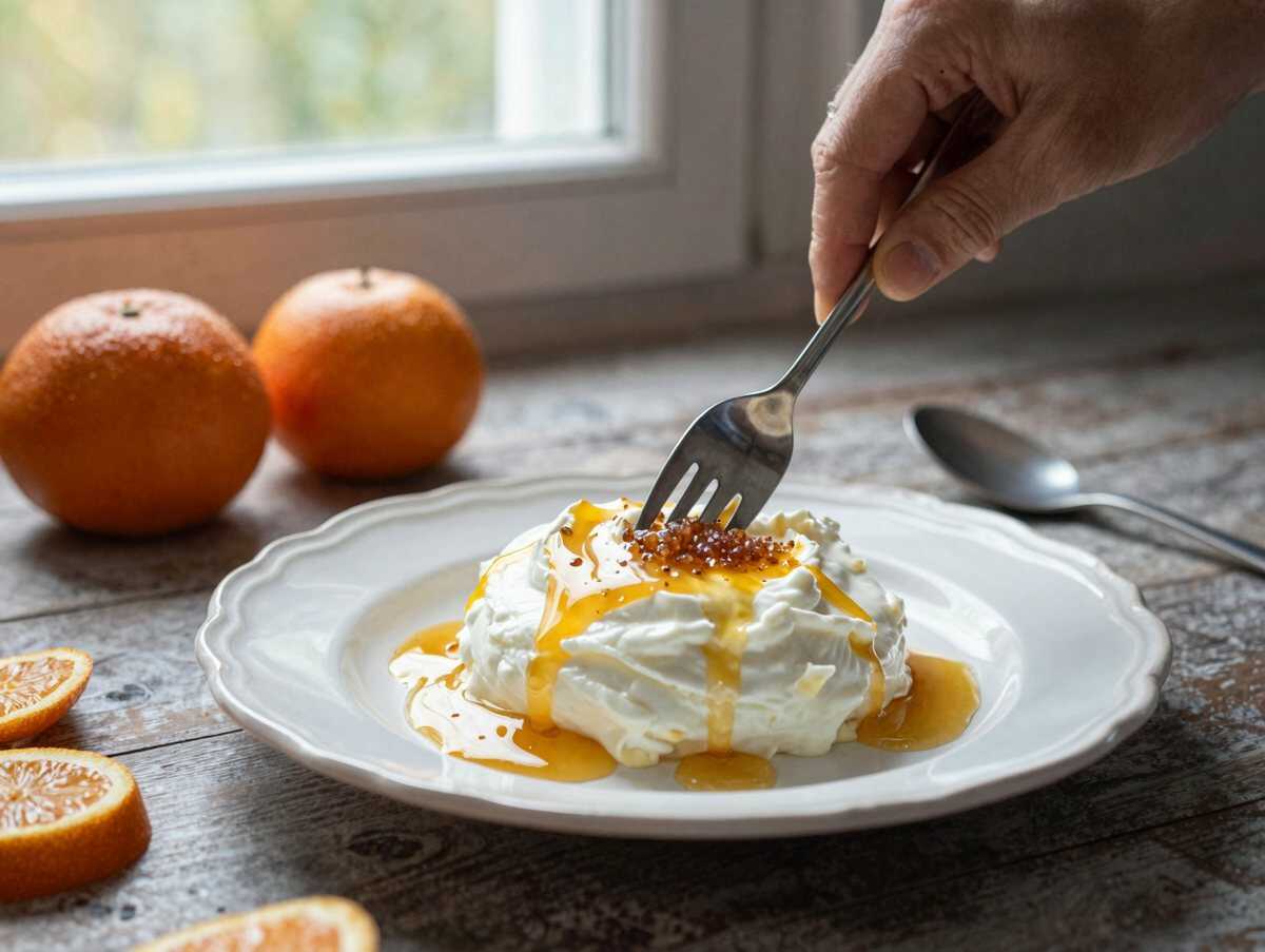 Entdecke das unwiderstehliche Rezept für cremiges Sahne-Käse-Dessert! – während der Zubereitung