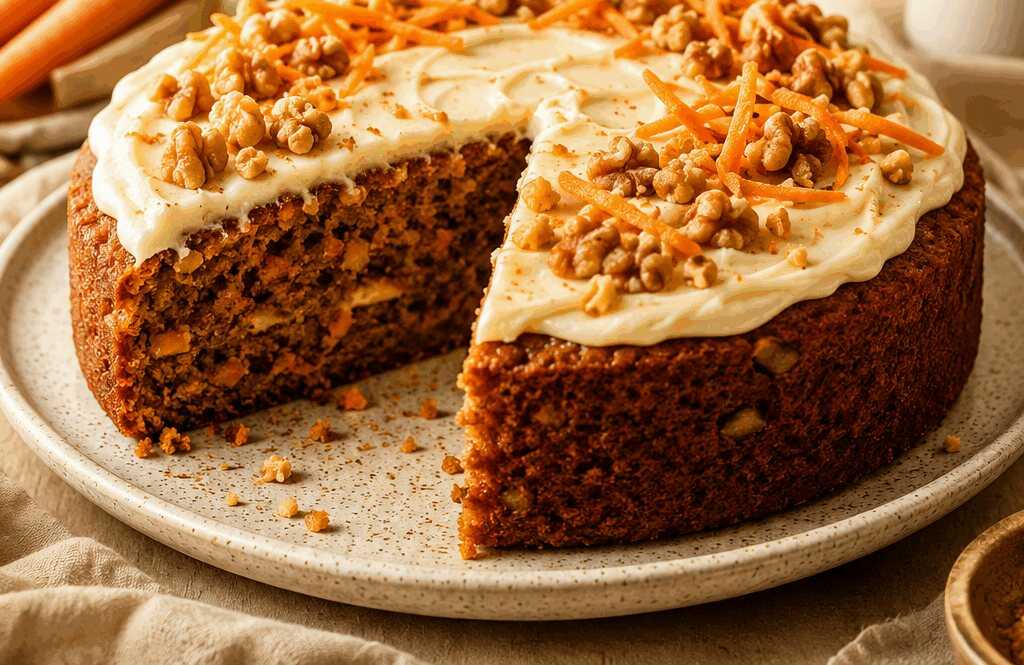 Entdecke das unwiderstehliche Rezept für den saftigsten Karottenkuchen!