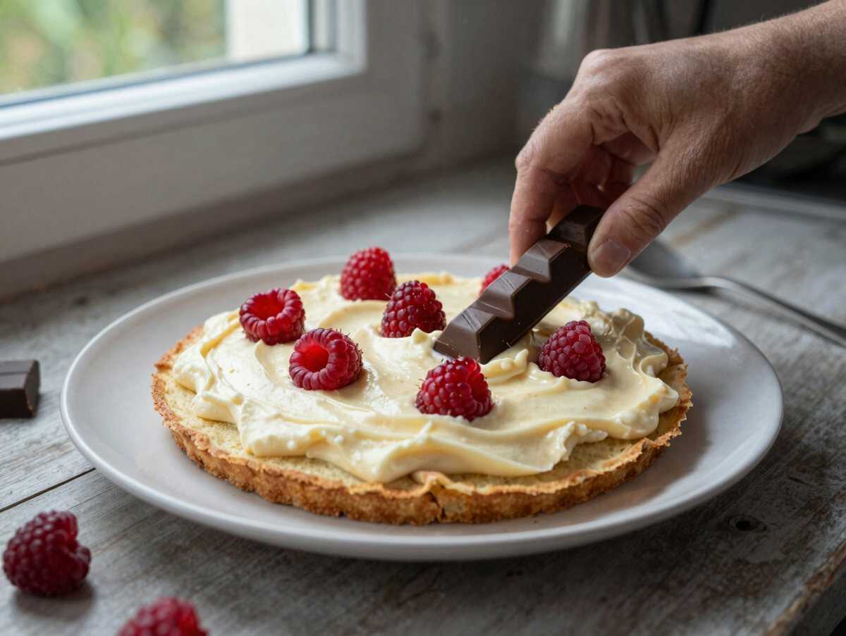 Entdecke das unwiderstehliche Rezept für die fruchtige Yogurette-Torte! – während der Zubereitung