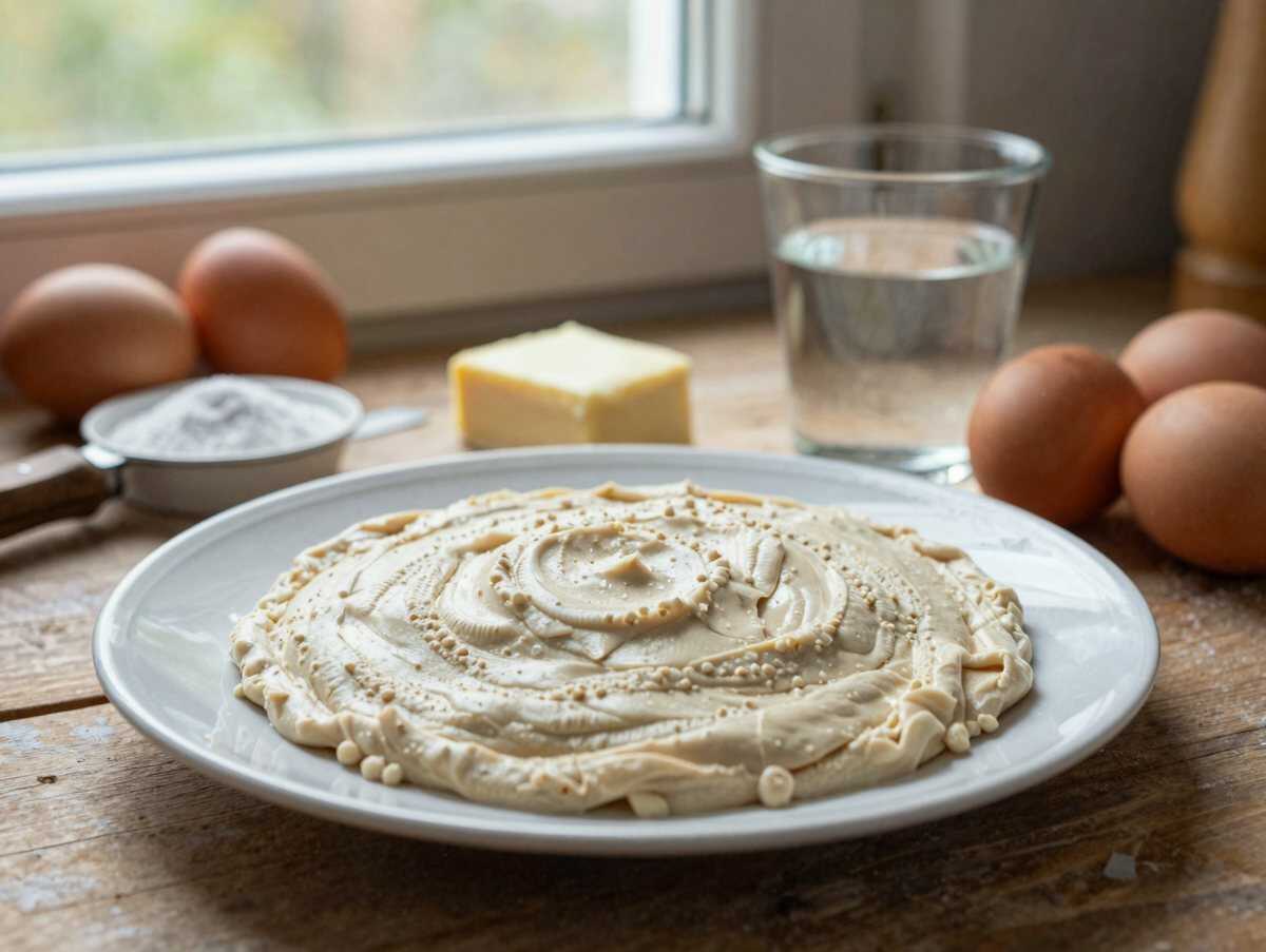 Entdecke das unwiderstehliche Rezept für die klassische Lübecker Marzipantorte! – während der Zubereitung