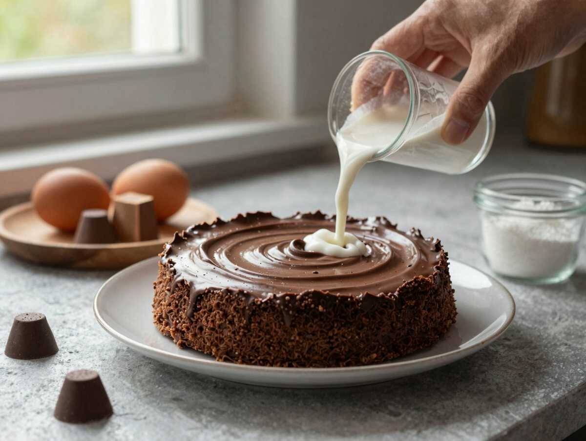 Entdecke das unwiderstehliche Rezept für die Mozart-Torte! – während der Zubereitung