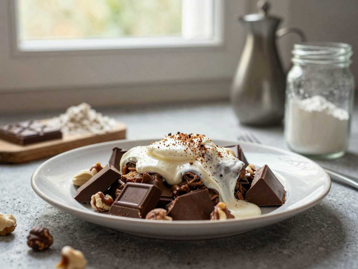 Entdecke das unwiderstehliche Rezept für die perfekte Cappuccino-Streuseltorte! – während der Zubereitung