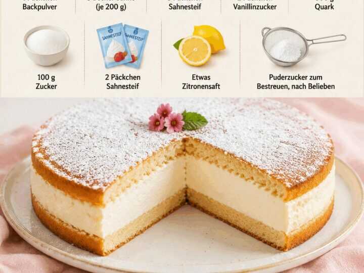 Entdecke das unwiderstehliche Rezept für die perfekte Käsesahne-Torte!