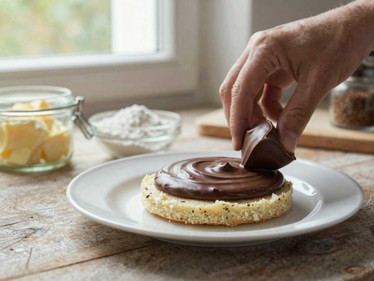 Entdecke das unwiderstehliche Rezept für die perfekte Prinzregententorte! – während der Zubereitung