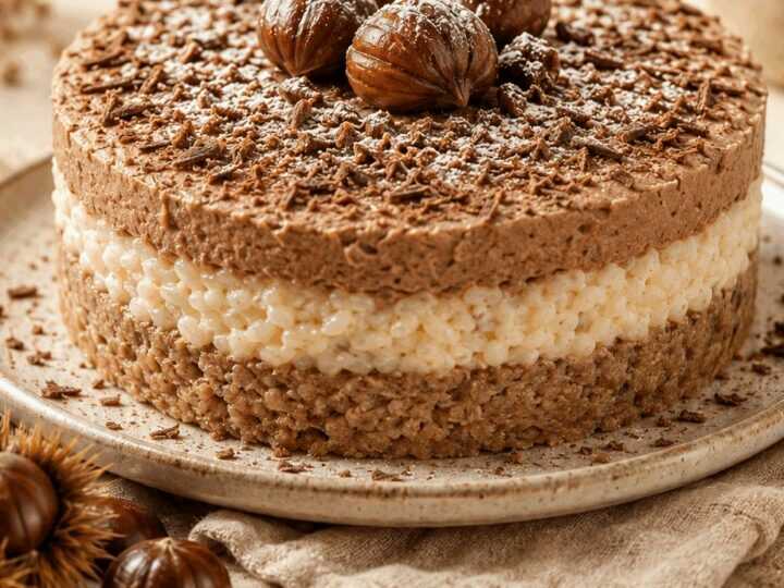 Entdecke das unwiderstehliche Rezept für eine köstliche Kastanien-Reistorte!