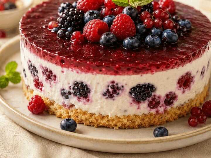 Entdecke das unwiderstehliche Rezept für eine Waldbeerentorte mit Stevia!
