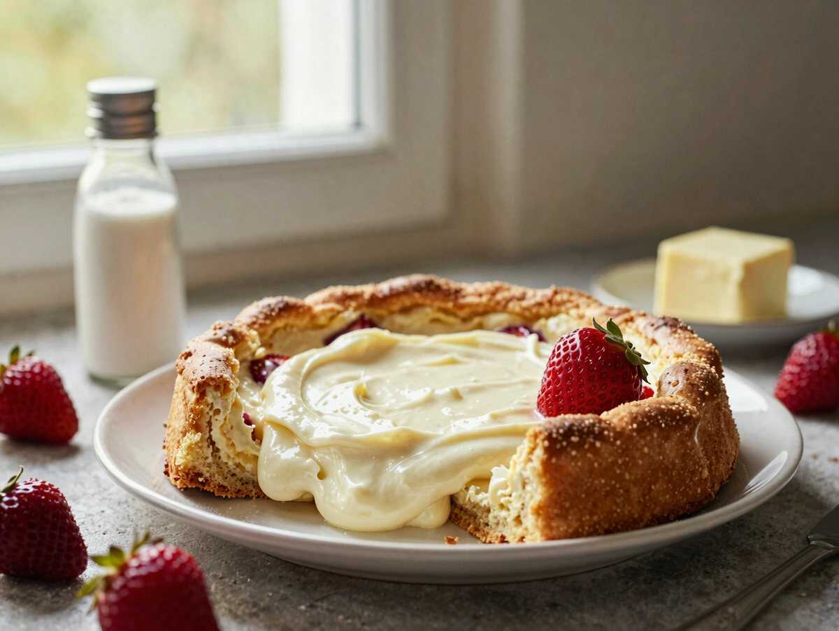 Entdecke das unwiderstehliche Rezept für Erdbeer-Mascarpone-Traumkuchen! – während der Zubereitung