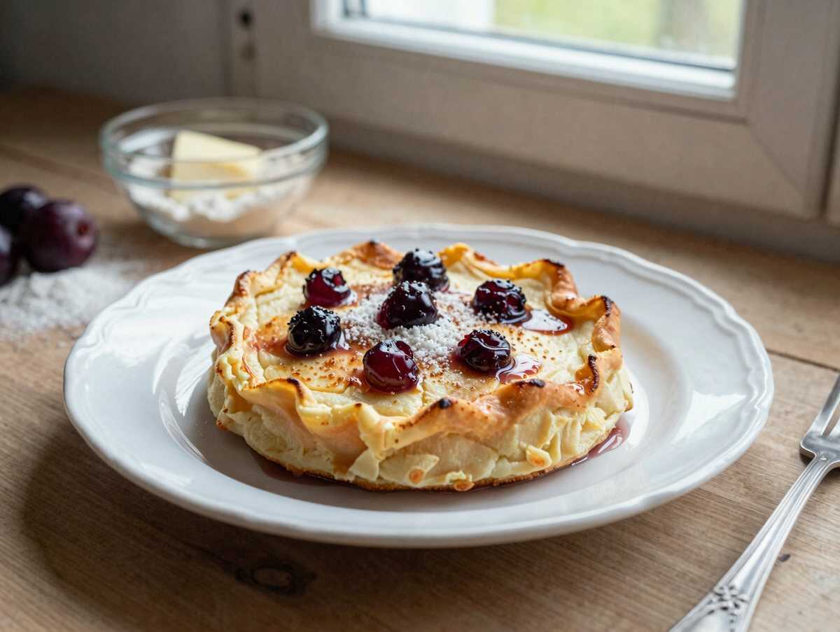 Entdecke das unwiderstehliche Rezept für Feuerwehrkuchen: Saftiger Kirschkuchen mit Streuseln! – während der Zubereitung