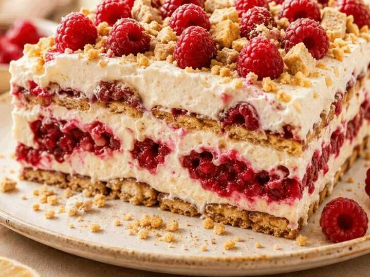 Entdecke das unwiderstehliche Rezept für Himbeer-Butterkeks-Traum!