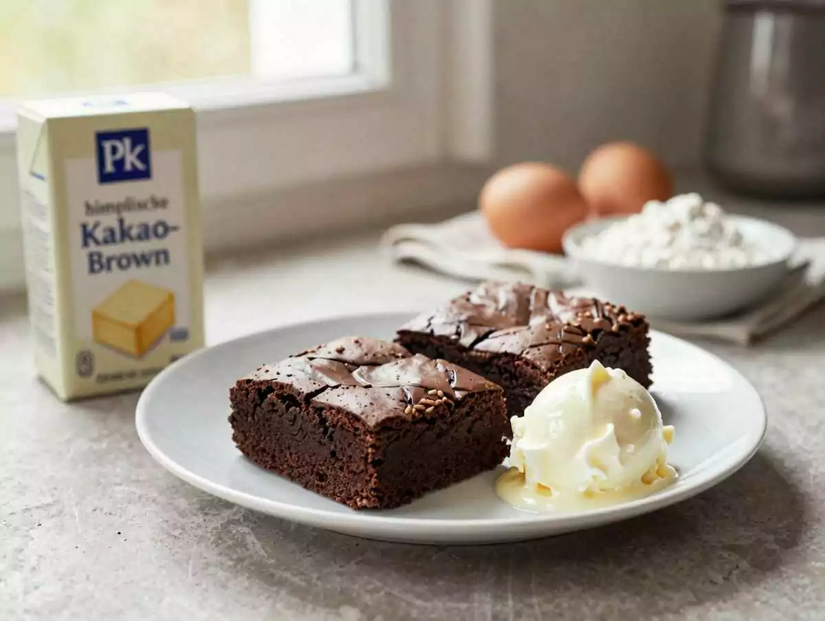 Entdecke das unwiderstehliche Rezept für himmlische Kakao-Brownies! – während der Zubereitung