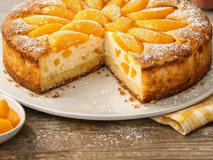 Entdecke das unwiderstehliche Rezept für Pfirsich-Schmand-Kuchen!