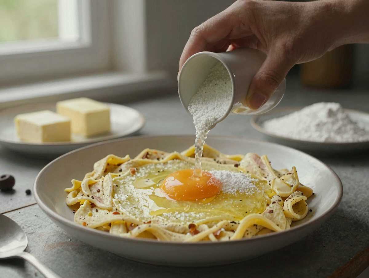 Entdecke das unwiderstehliche Rezept für Russische Schnitten - Ein Genuss vom Blech! – während der Zubereitung