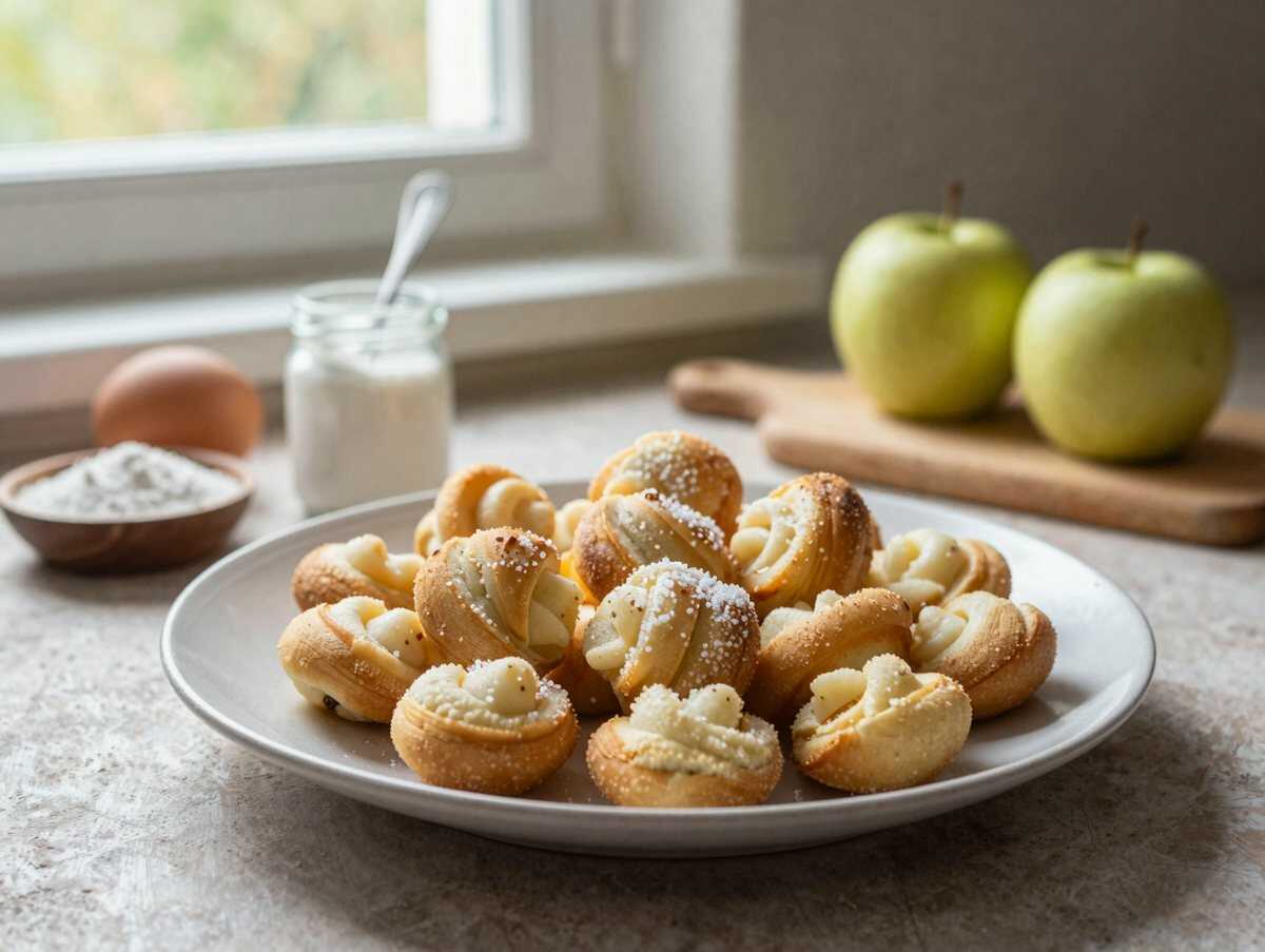 Entdecke das unwiderstehliche Rezept für saftige Apfel-Spekulatius-Muffins! – während der Zubereitung