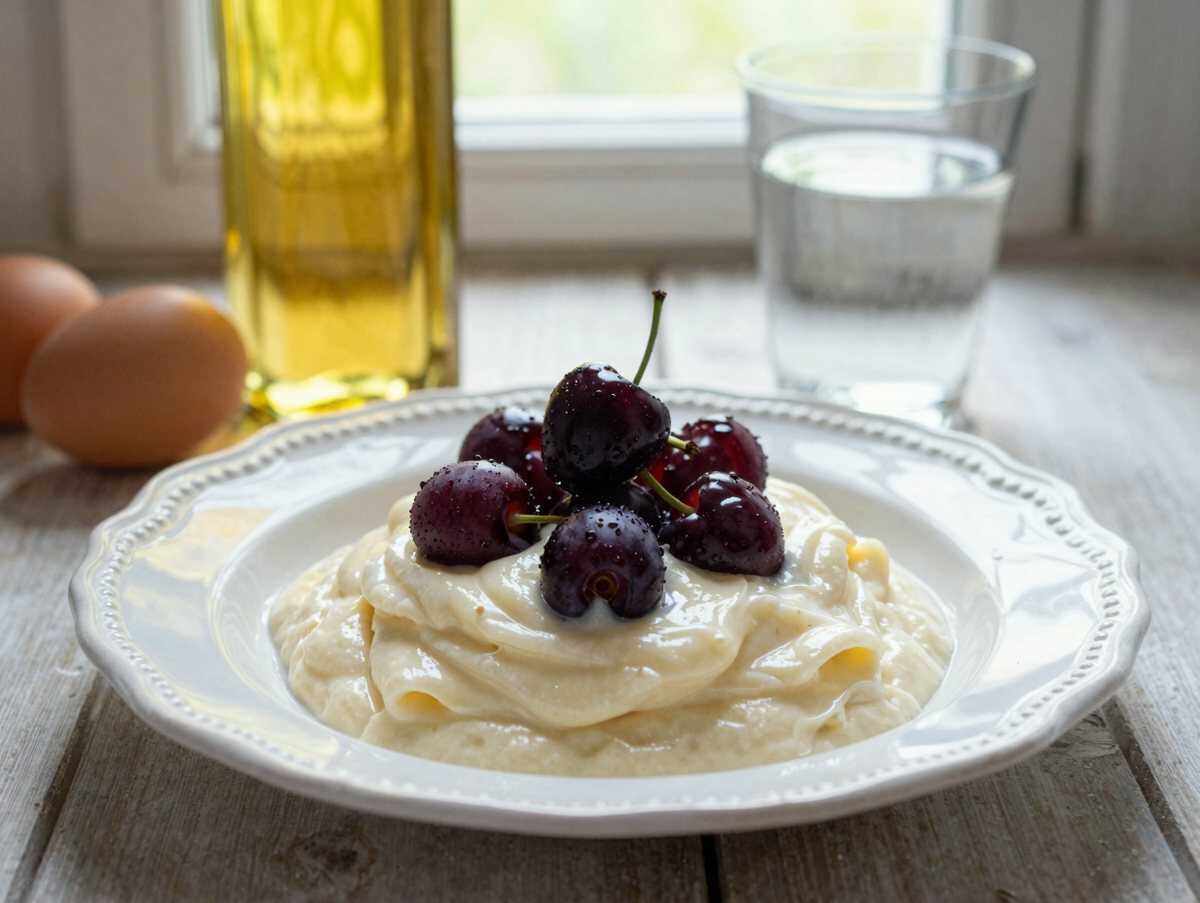 Entdecke das unwiderstehliche Rezept für saftige Himbeerschnitten! – während der Zubereitung