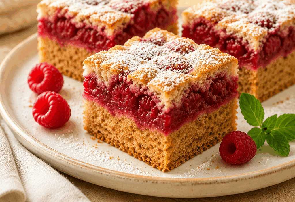 Entdecke das unwiderstehliche Rezept für saftige Himbeerschnitten!
