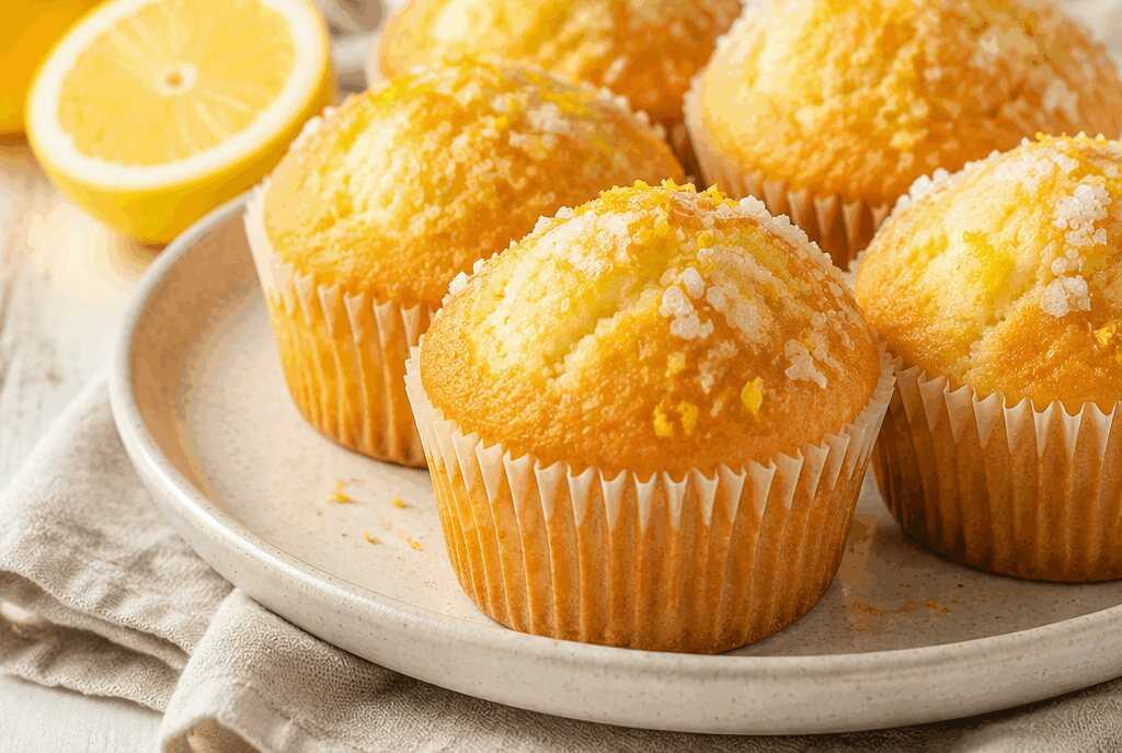 Entdecke das unwiderstehliche Rezept für saftige Zitronenmuffins!
