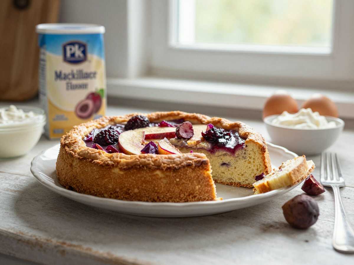 Entdecke das unwiderstehliche Rezept für saftigen Marillen-Blechkuchen! – während der Zubereitung