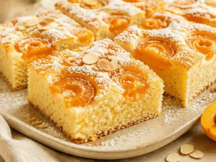 Entdecke das unwiderstehliche Rezept für saftigen Marillen-Blechkuchen!