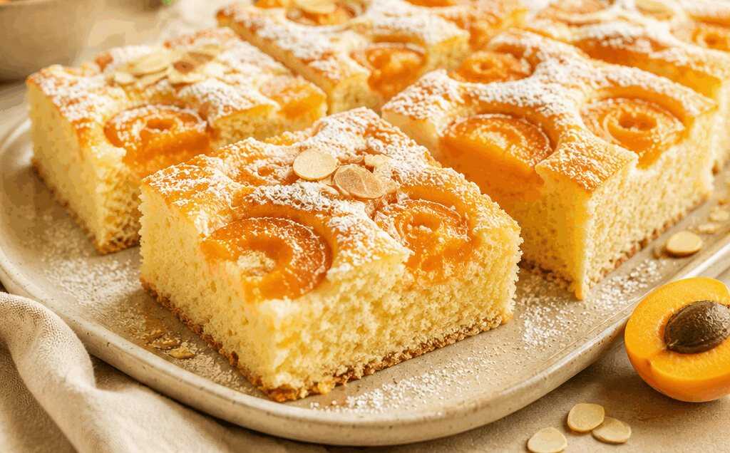 Entdecke das unwiderstehliche Rezept für saftigen Marillen-Blechkuchen!
