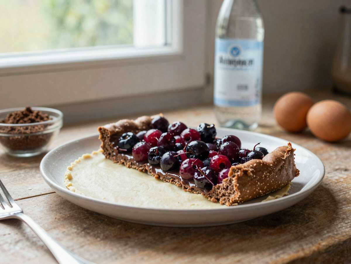Entdecke das unwiderstehliche Rezept für schnellen Schoko-Kirsch-Kuchen! – während der Zubereitung