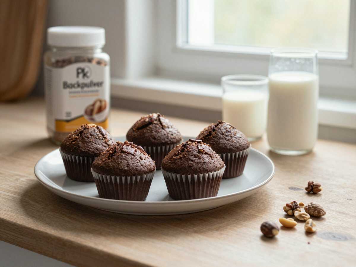 Entdecke das unwiderstehliche Rezept für super saftige Schokomuffins! – während der Zubereitung