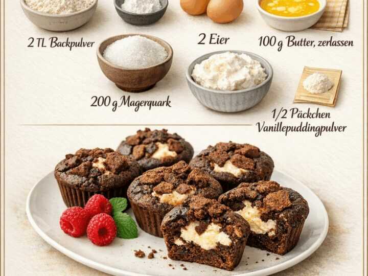 Entdecke das unwiderstehliche Rezept für Zupfkuchen-Muffins mit Quark!