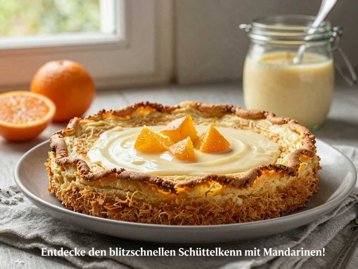Entdecke den blitzschnellen Schüttelkuchen mit Mandarinen! – während der Zubereitung