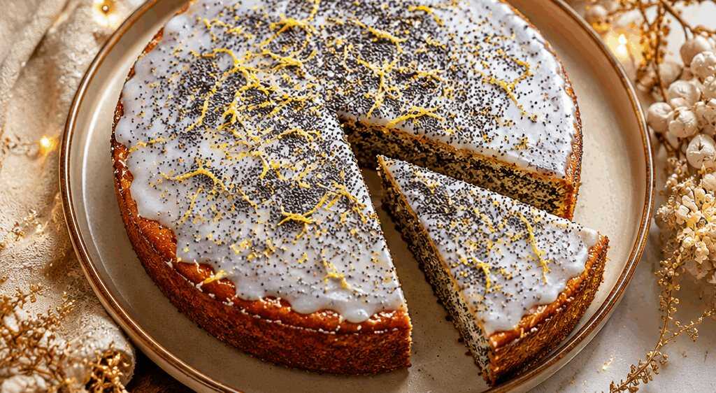 Entdecke den unwiderstehlichen Mohnkuchen, der jedem das Wasser im Mund zusammenlaufen lässt! – so sieht es fertig aus