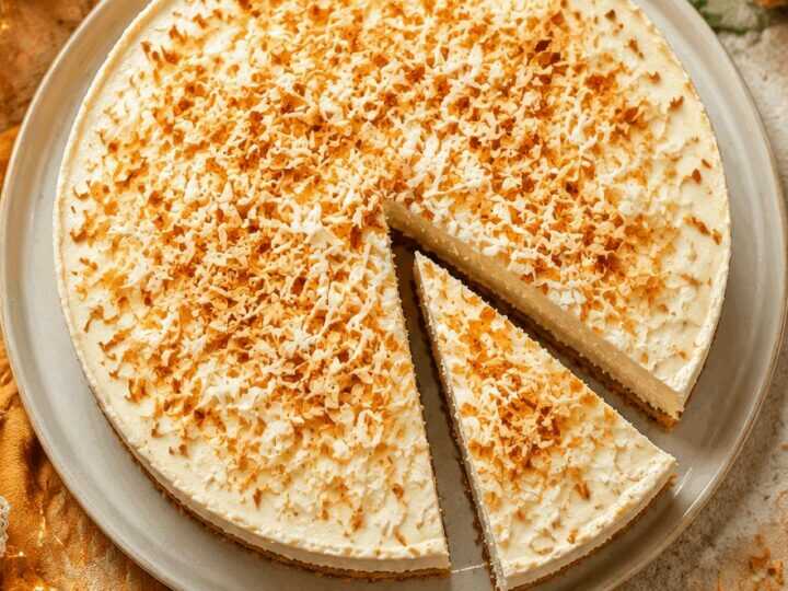 Entdecke den unwiderstehlichen No-Bake-Kokos-Käsekuchen!