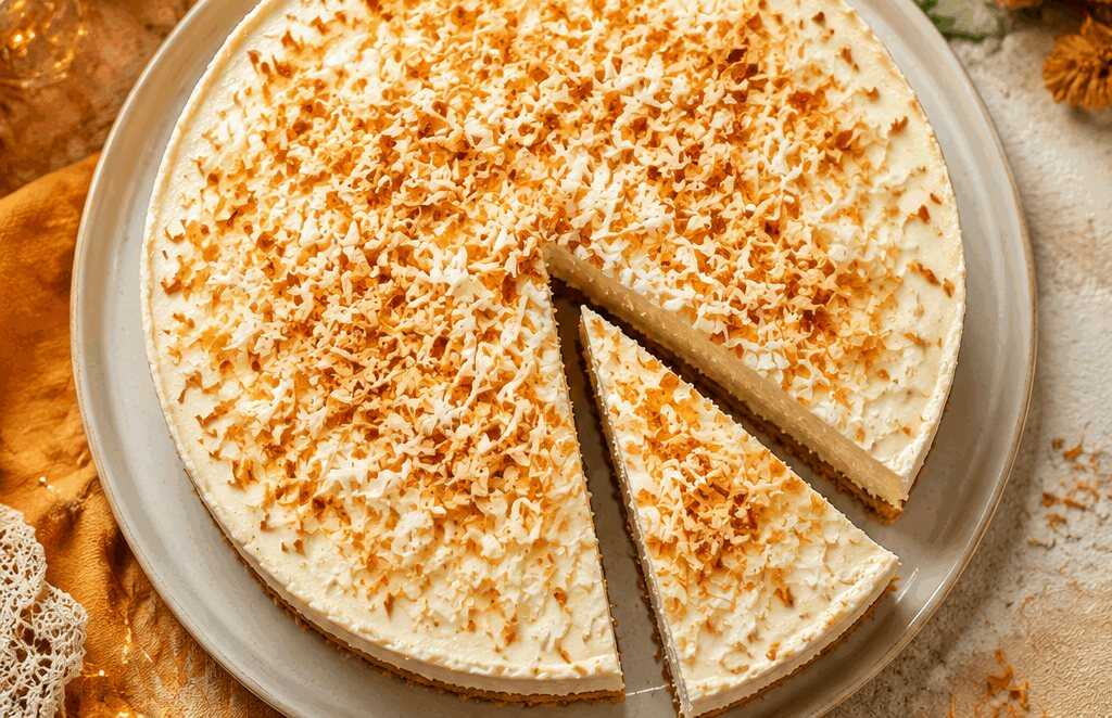 No-Bake-Kokos-Käsekuchen