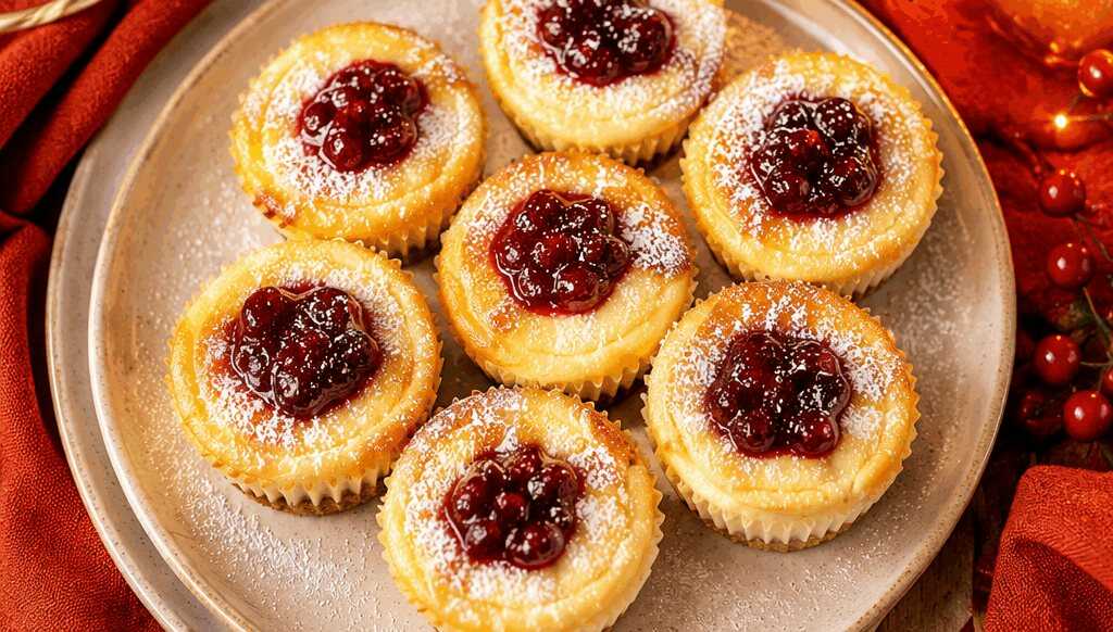 Schnellen und einfachen Käsekuchen-Muffins