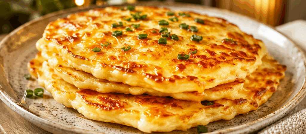 Entdecke die unwiderstehlichen Käse-Pfannkuchen, die dein Frühstück revolutionieren! – so sieht es fertig aus