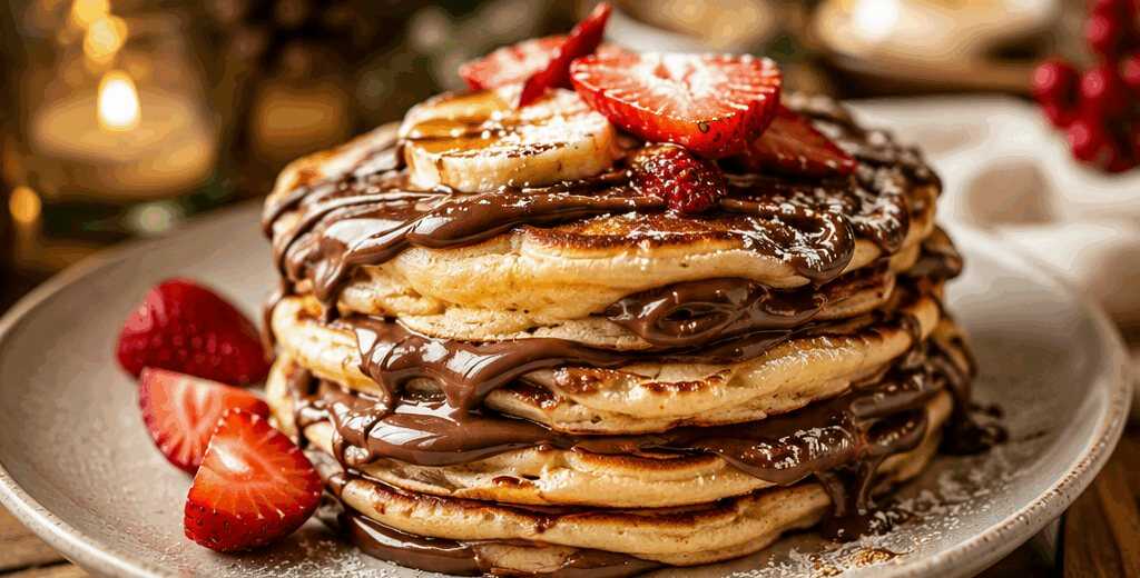 Entdecke die unwiderstehlichen Nutella-Pfannkuchen aus Amerika! – so sieht es fertig aus