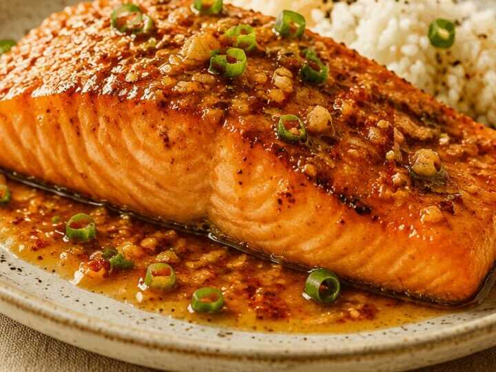 Entdecke drei einfache Methoden, um köstlichen Lachs mit Miso-Knoblauch-Butter zuzubereiten!